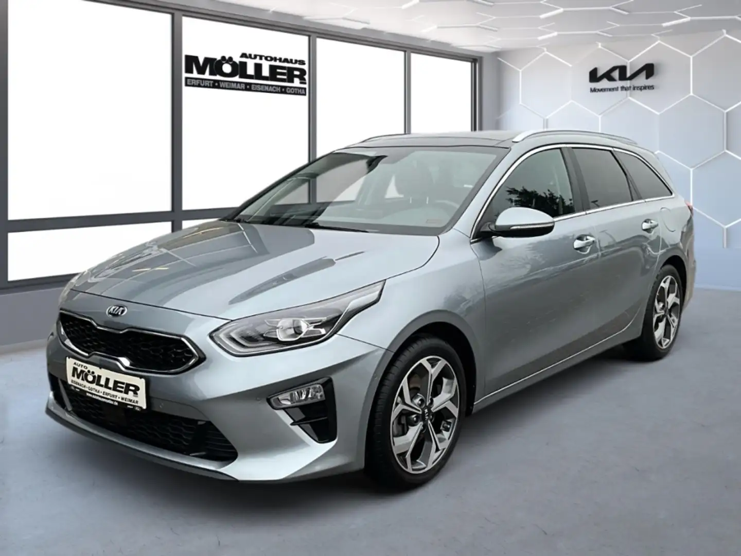 Kia Ceed SW / cee'd SW Platinum Edition 1.4T Glasdach AHK Leder Sitzklima Argent - 2