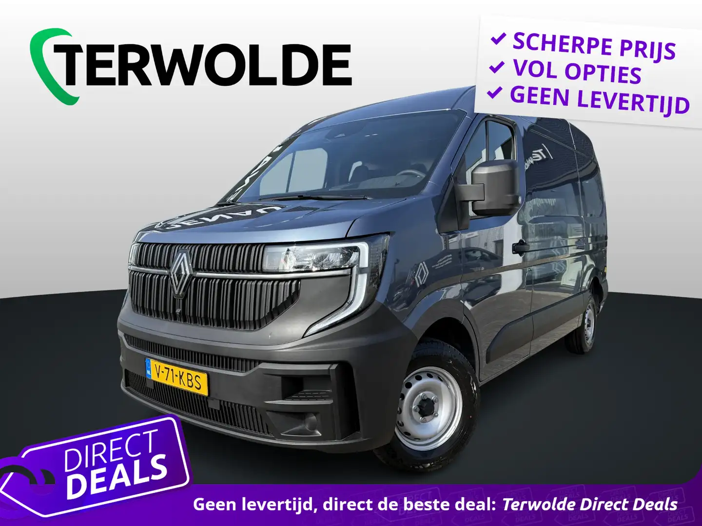 Renault Master T35 2.0 dCi 130 L2H2 Start | DIRECT LEVERBAAR | Ai Blauw - 1