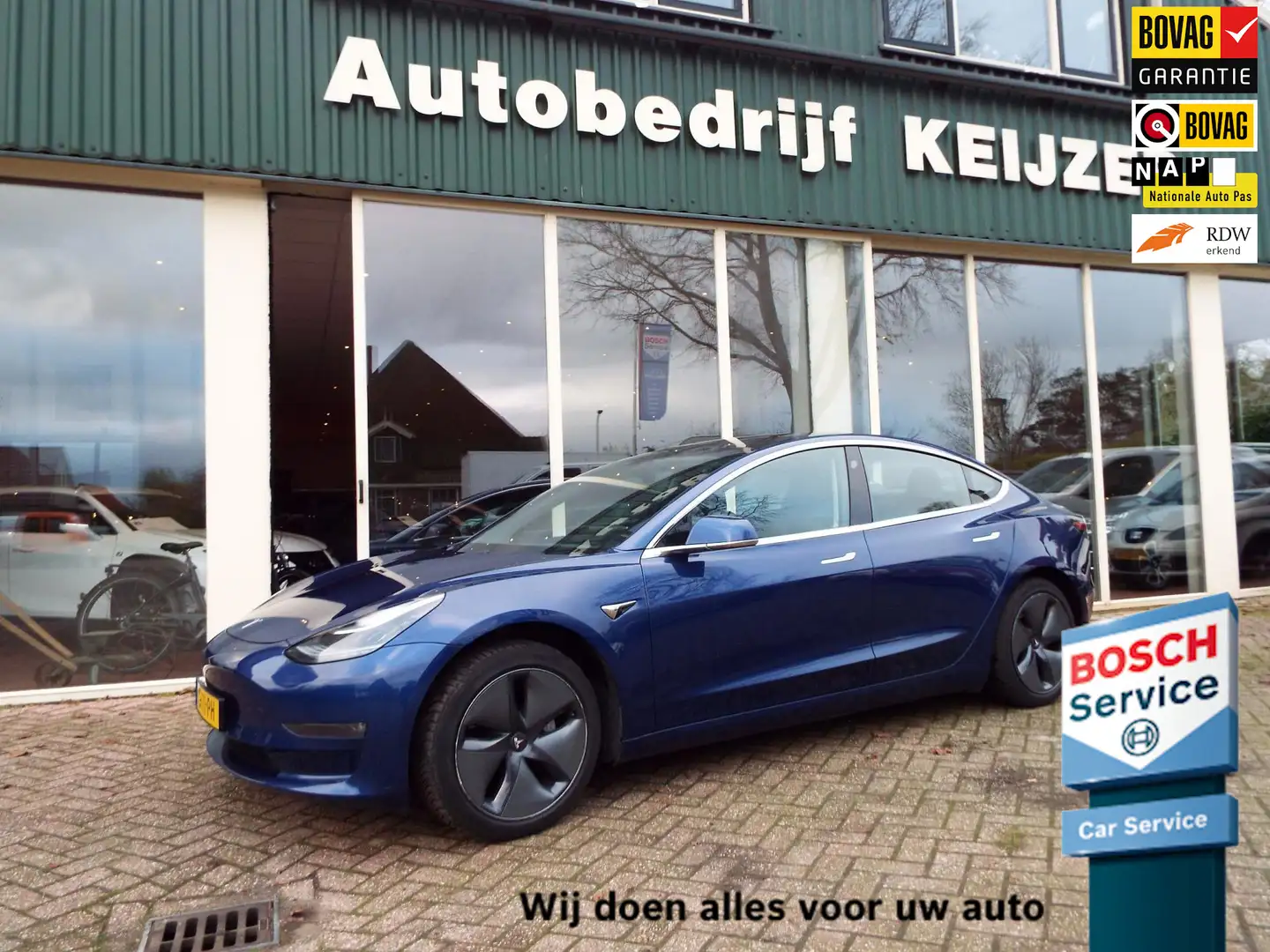 Tesla Model 3 Long Range AWD 75 kWh INCL.BTW-TREKHAAK-PANO DAK-4 Blauw - 1