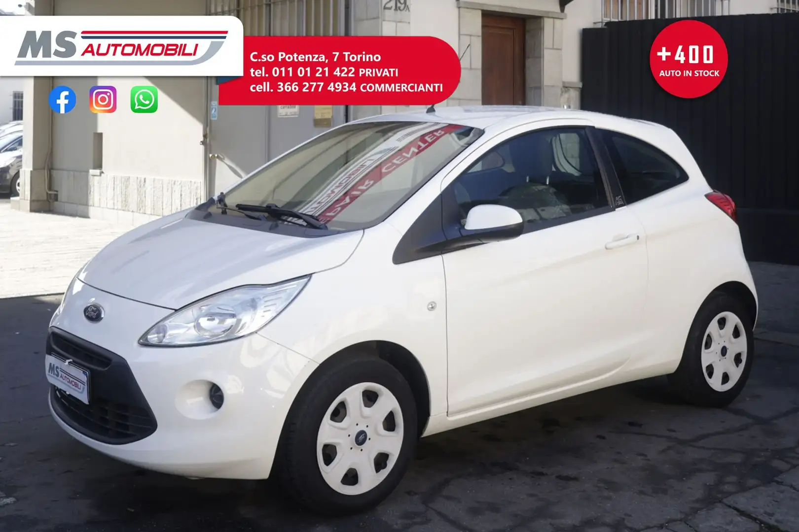 Ford Ka/Ka+ Ford Ka+ 1.2 8V 69CV Titanium Unicoproprietario Weiß - 1