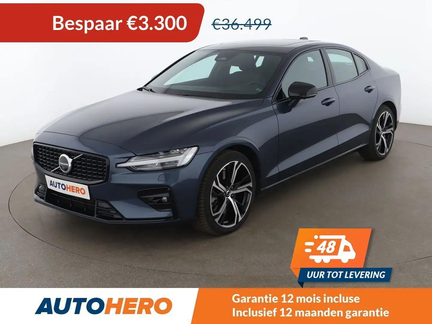 Volvo S60 2.0 B5 Ultimate Dark AWD Bleu - 1