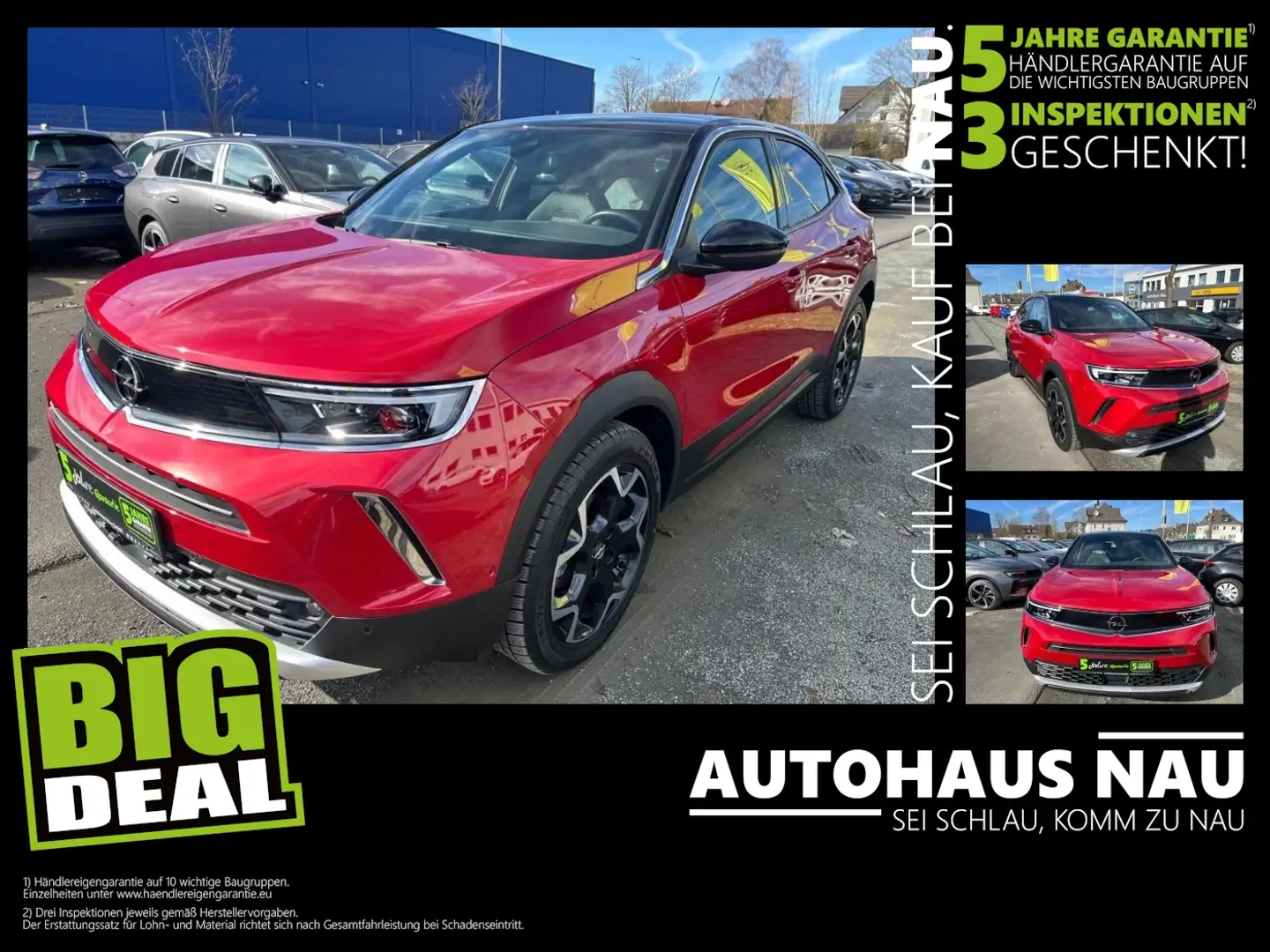Opel Mokka 1.2 Turbo Ultimate mit  Matrix Licht  Navi Kamera Rot - 1