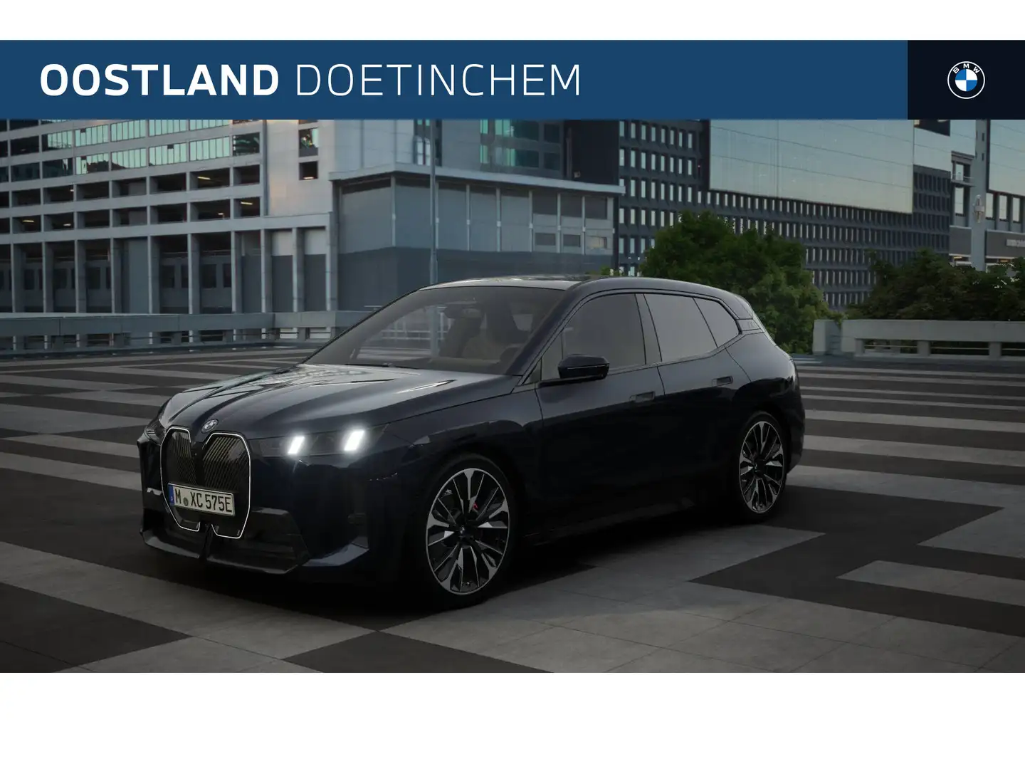 BMW iX xDrive45 M Sport / Panoramadak Sky Lounge / Trekha Zwart - 1