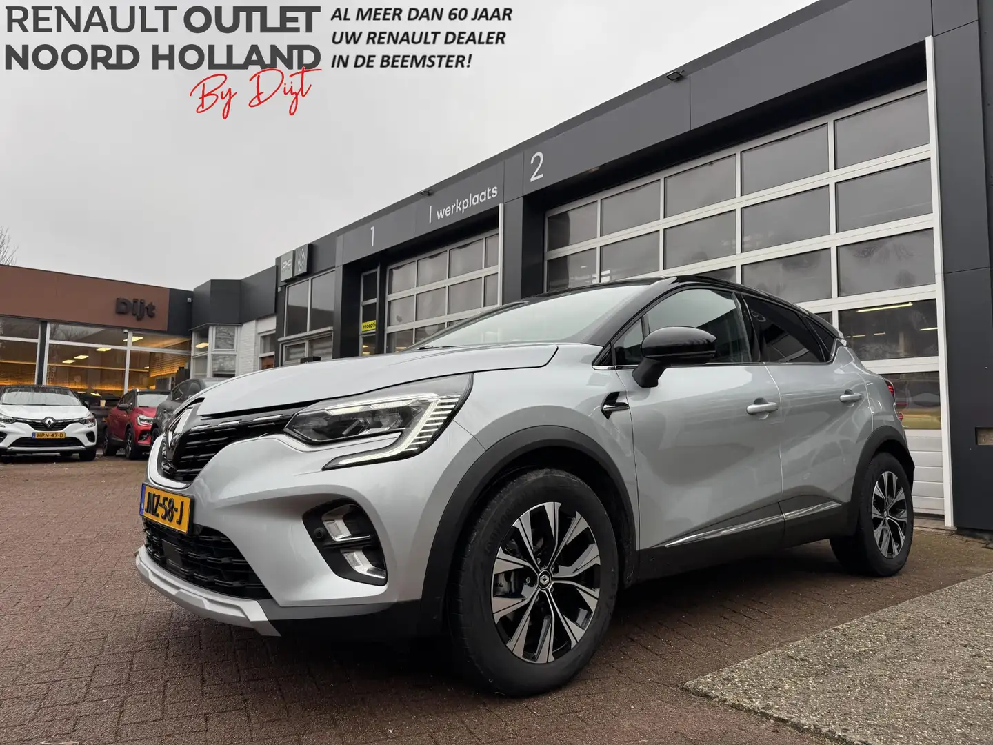 Renault Captur 1.6 E-Tech Hybrid 145 Intens+Camera!! Grijs - 1