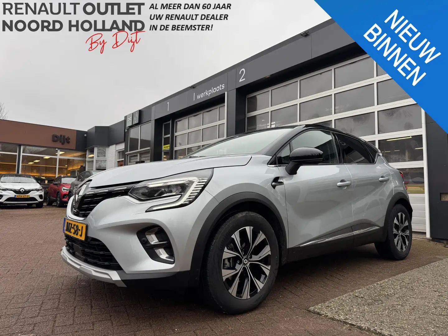 Renault Captur 1.6 E-Tech Hybrid 145 Intens+Camera!! Gris - 1