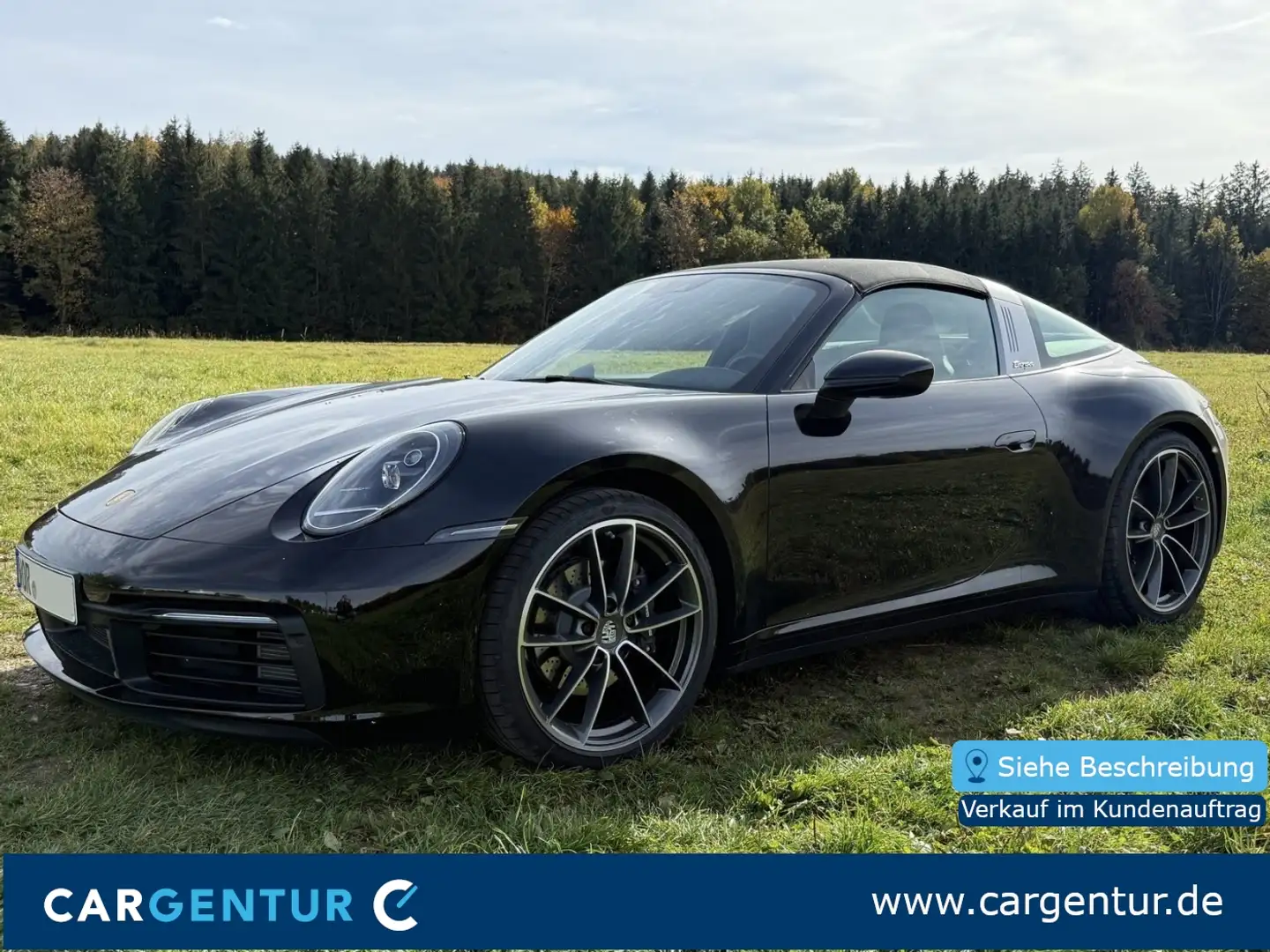 Porsche 911 Carrera 3.0 Targa 4 Bose SpoSi Sport-AGA BLIS LED Schwarz - 1