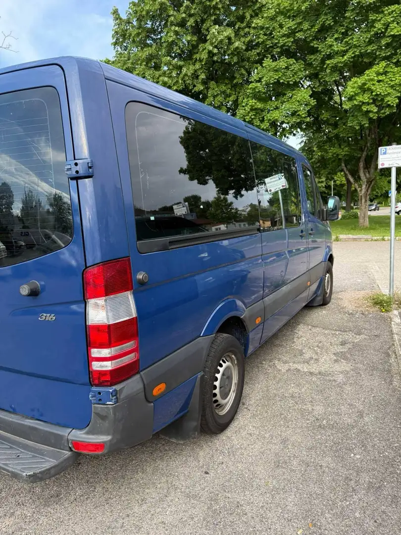 Mercedes-Benz Sprinter 316 Automatik Getriebe, Benziner und CNG Gas Синий - 2