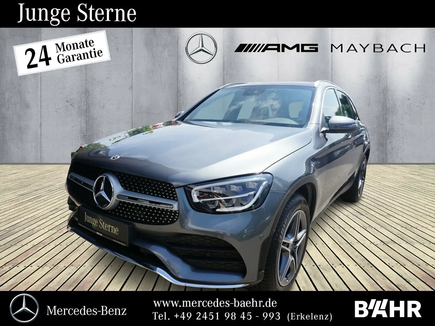 Mercedes-Benz GLC 300 GLC 300 d 4M AMG/MBUX/LED/Pano/AHK/RFK/LMR-19" Grau - 1