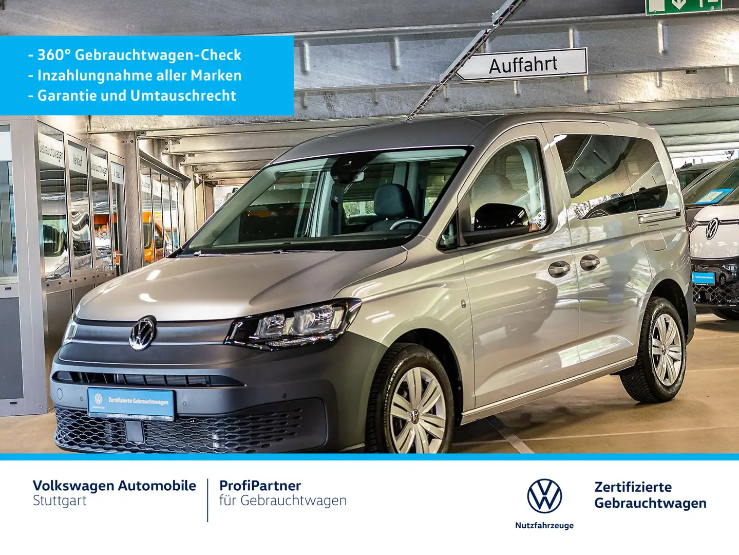 Volkswagen Caddy DSG 2.0 TDI Euro 6 e AHK Navi Klima Plateado - 2