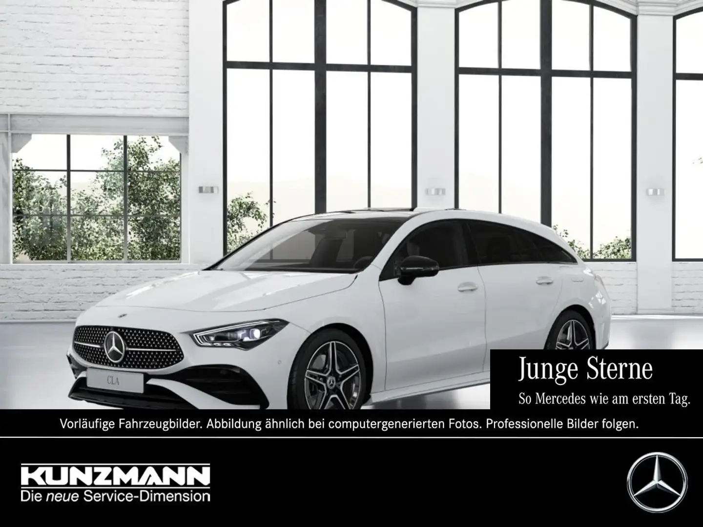 Mercedes-Benz CLA 200 SB AMG Night Panorama Distronic 360° Blanc - 1