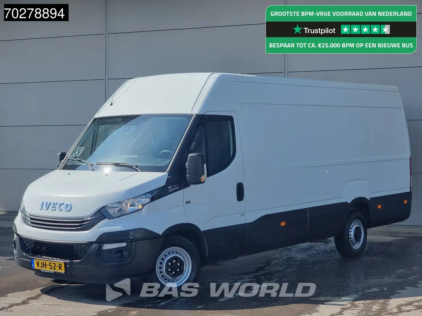 Iveco Daily 35S16 Automaat L3H2 3,5t Trekhaak Airco Cruise Eur Wit - 1