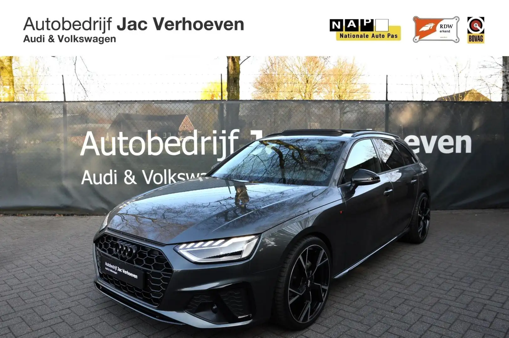 Audi A4 AVANT 40 TFSI 204pk |S Edition|Black Edition|Panor Grijs - 1