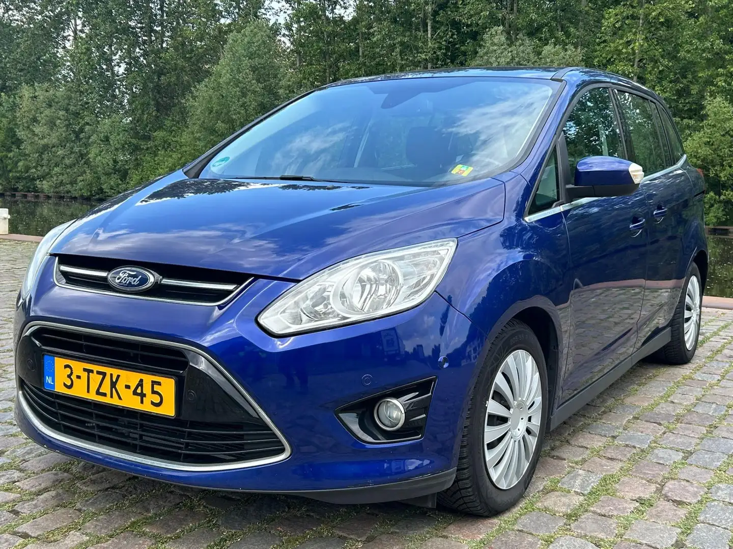 Ford Grand C-Max 1.0 Edition Plus start stop airco parkeer sensor a Blauw - 2