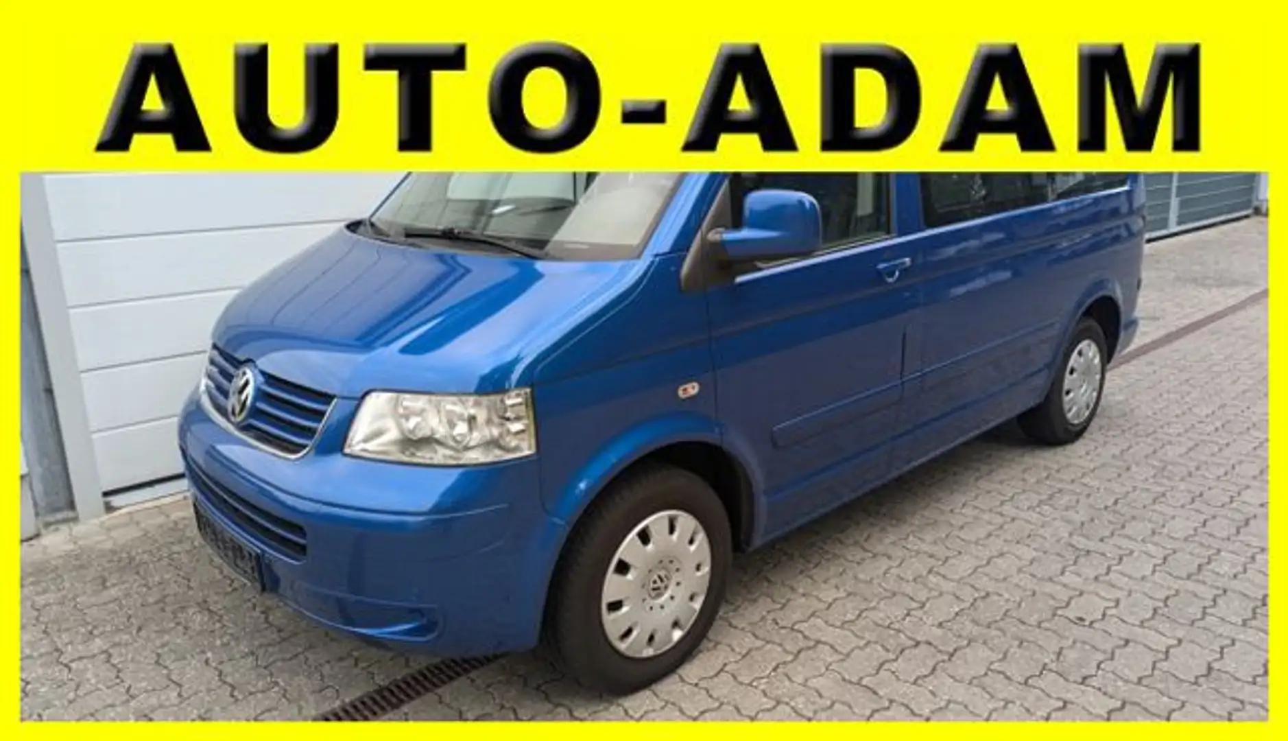 Volkswagen T5 Multivan 2.5 TDI*Klima*AHK*2 Hand*7 Sitze* Blau - 1