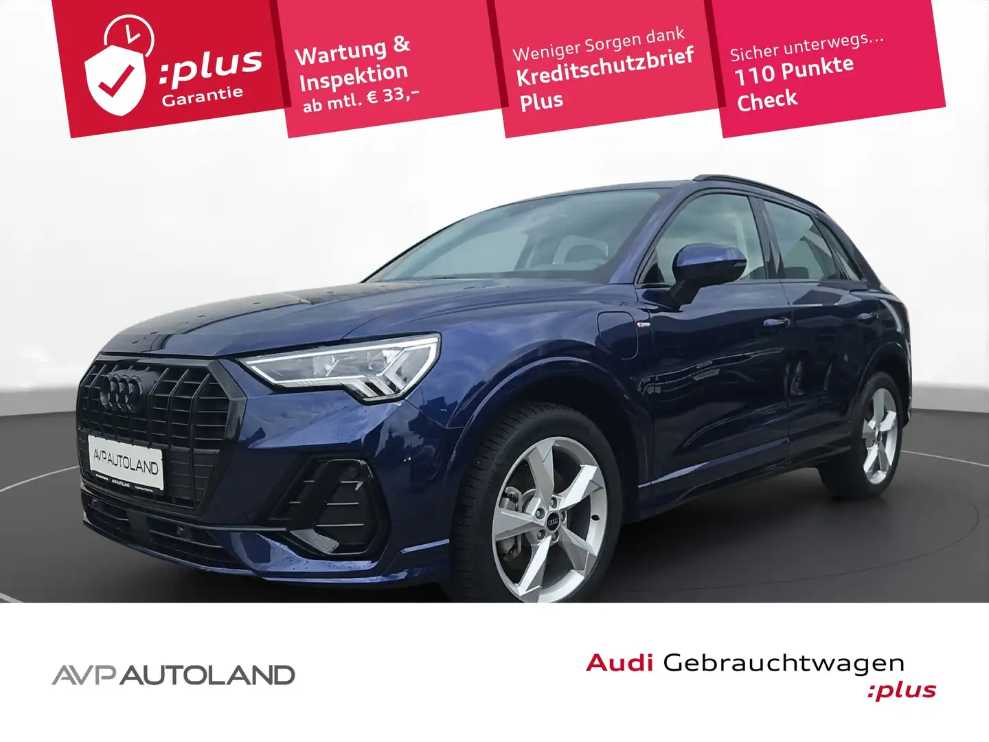 Audi Q3 45 TFSI e S tronic S line | AHK | MMI NAVI | Bleu - 1