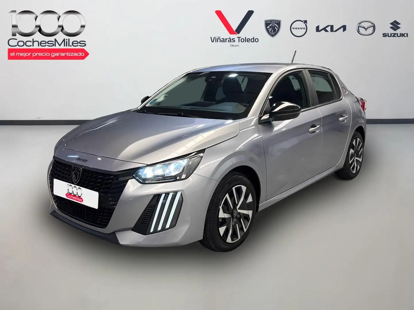 Peugeot 208 1.2 Hybrid Style e-DCS6 110 Gris - 1