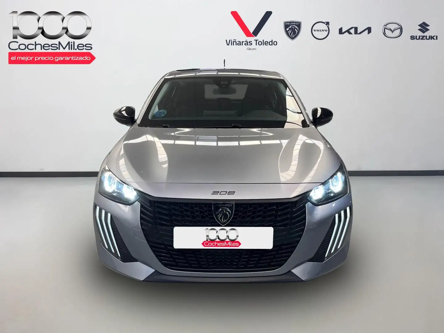 Peugeot 208 1.2 Hybrid Style e-DCS6 110 Gris - 2