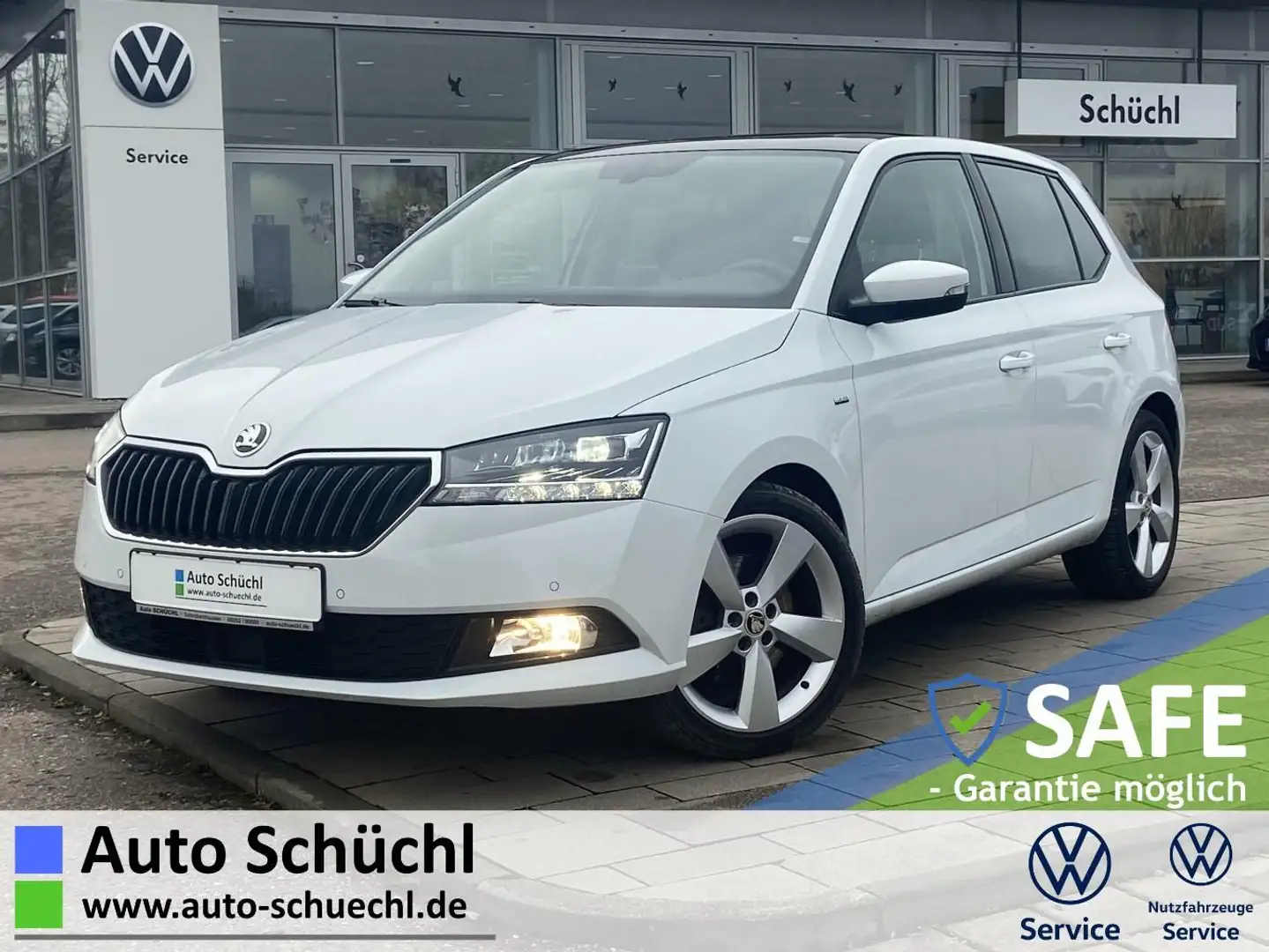 Skoda Fabia 1.0 TSI DSG Clever PANO+SOUNDPAKET+NAVI+LE Weiß - 1