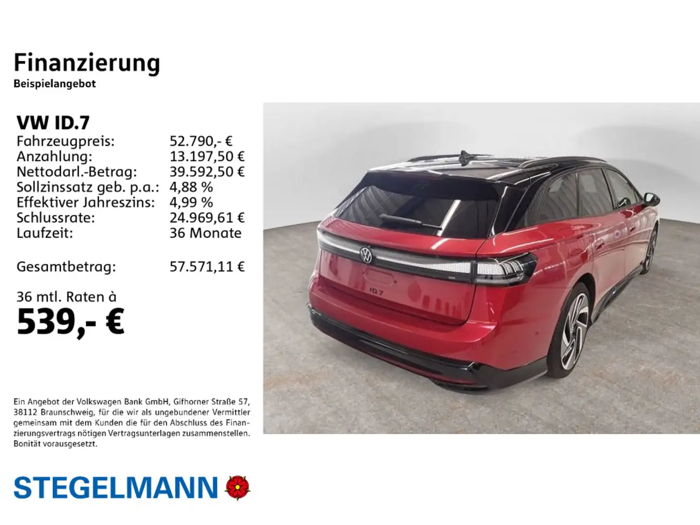 Volkswagen ID.7 Tourer Pro S 210kW/86kWh *AHK*Black-Style*M Rot - 2