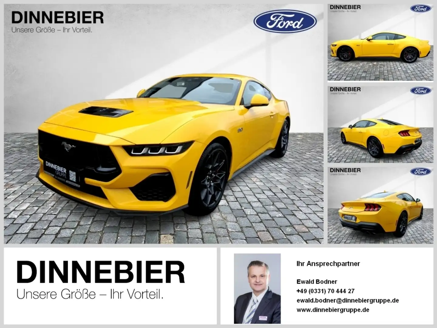 Ford Mustang COUPE GT 5.0 *LED*NAVI*RFK*19 *B&O Navi Geel - 1