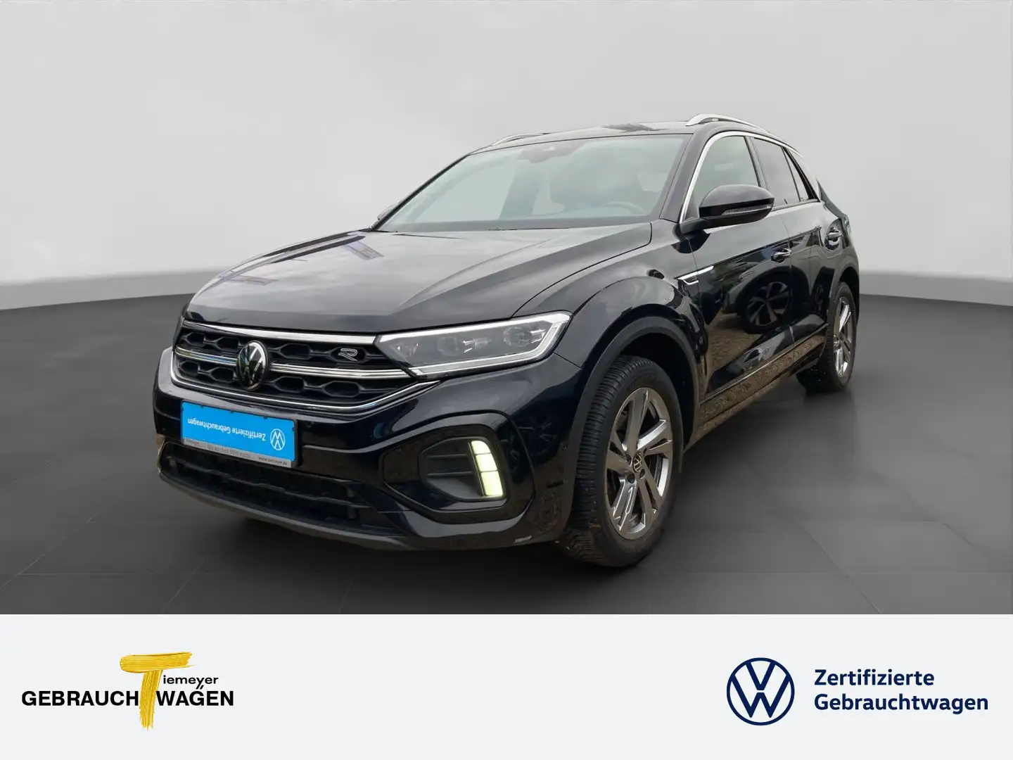Volkswagen T-Roc 2.0 TDI DSG R-LINE AHK VIRUAL LED+ SITZHZ Schwarz - 1