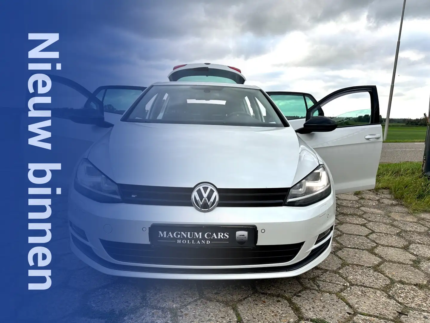 Volkswagen Golf 1.4 TSI R-Line 5D Xenon verl, Navi Scherm Stoelver Wit - 1