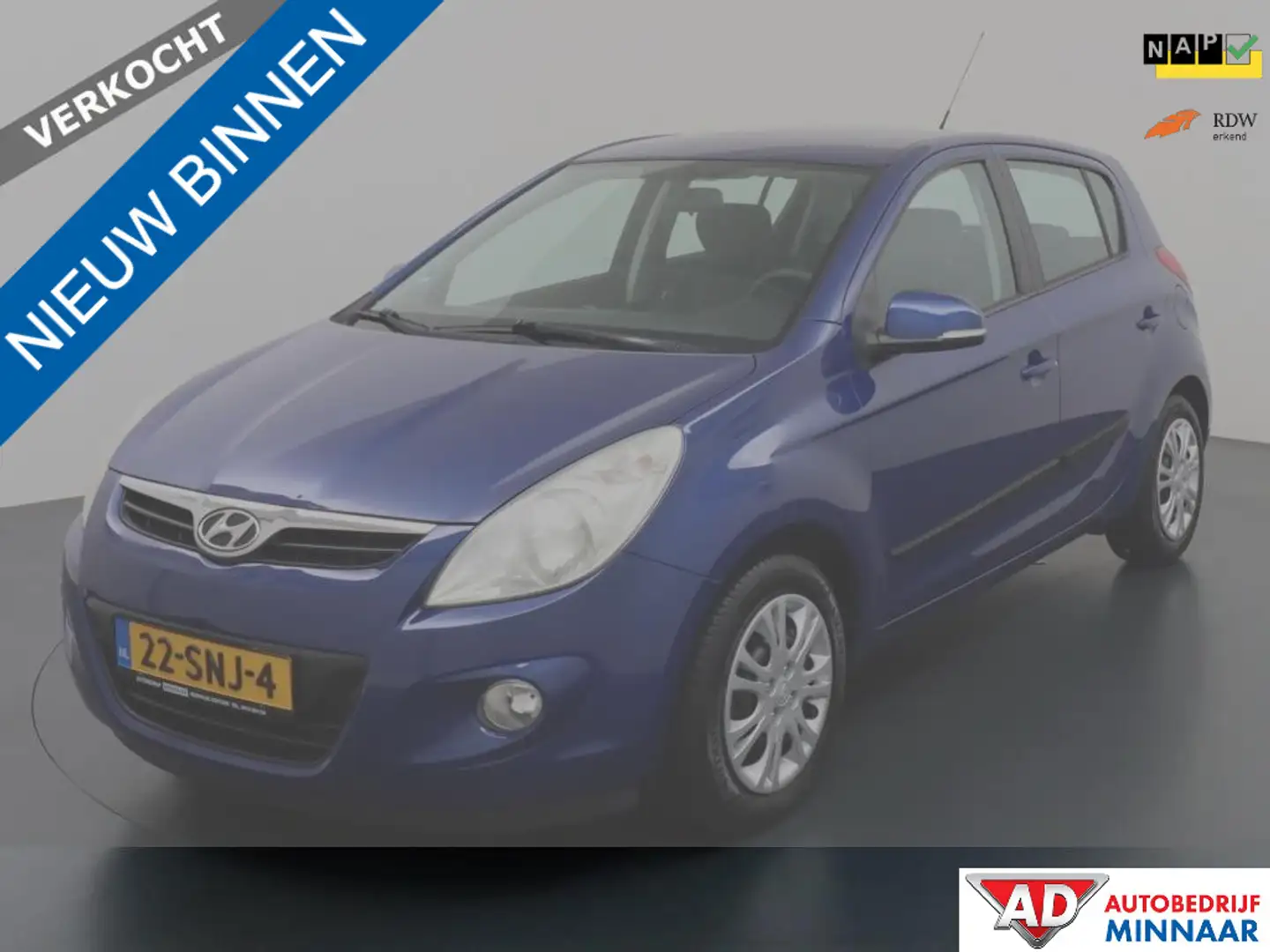 Hyundai i20 1.4i i-Motion VERKOCHT Blauw - 1