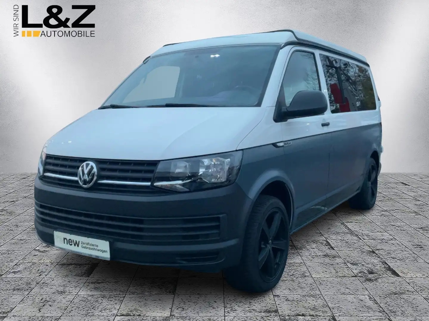 Volkswagen T6 Caravelle Bulli Salty Blue Camper Aufstelldach Blanc - 1