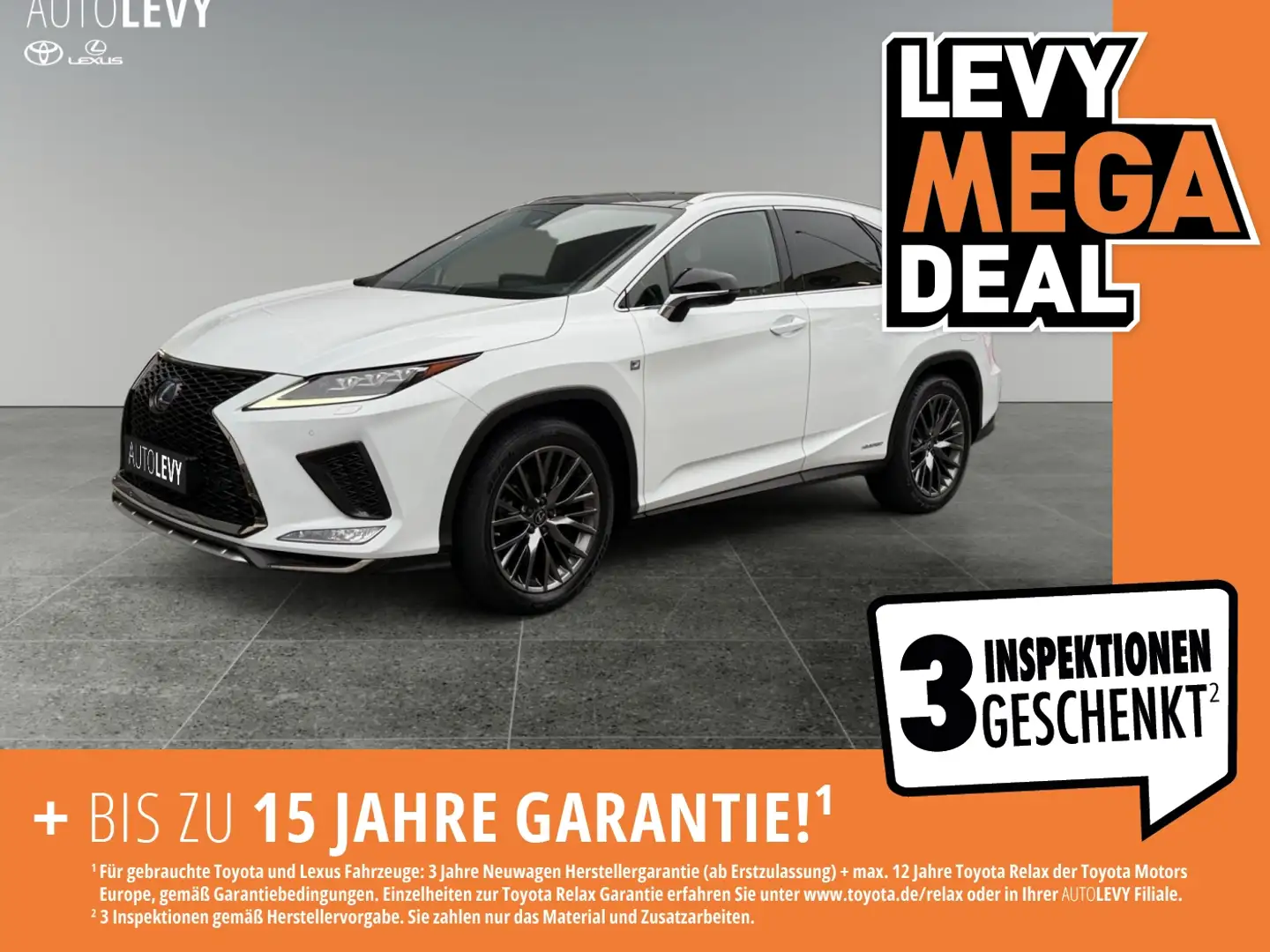 Lexus RX 450h E-Four F-Sport PANO/M&L/8FACH Weiß - 1
