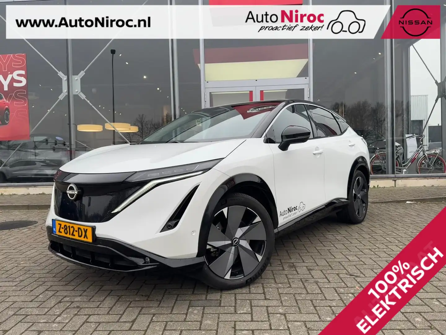 Nissan Ariya Evolve 87 kWh | 20"LM VELGEN | TWO TONE LAK | DEMO Weiß - 1
