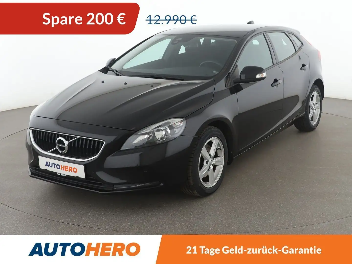 Volvo V40 2.0 T2 Kinetic*NAVI*TEMPO*PDC*SHUZ*KLIMA*GARANTIE* Schwarz - 1