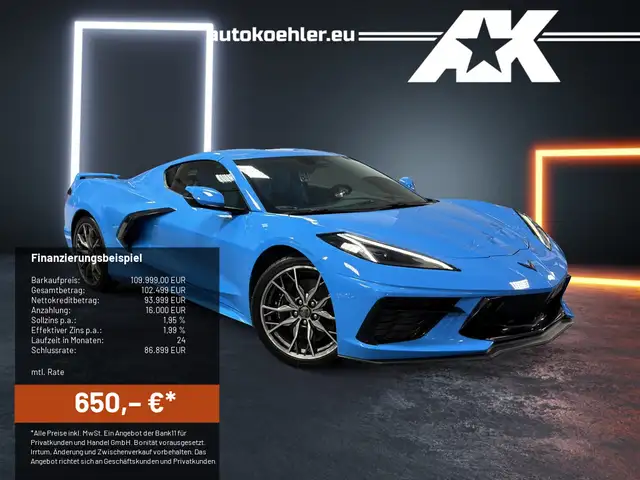 Corvette C8 Coupe 3LT, Lift, VOLL!!!