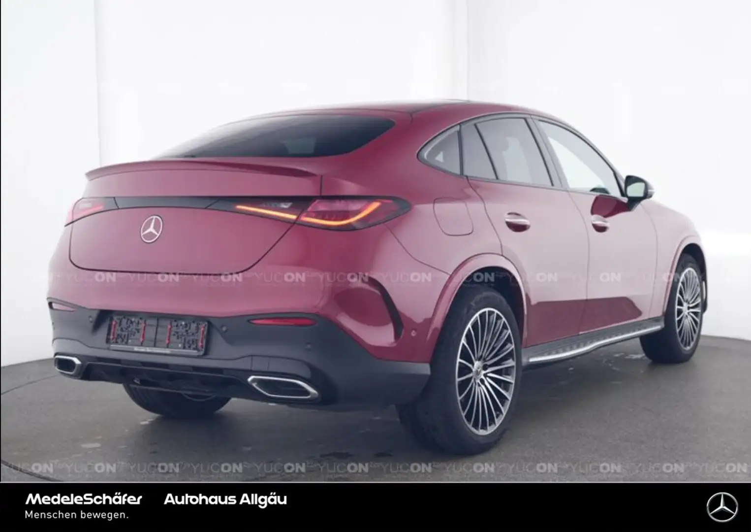 Mercedes-Benz GLC 300 GLC 300 d 4M AMG Night 20" Airm HA-Lenkung 360° Rot - 2