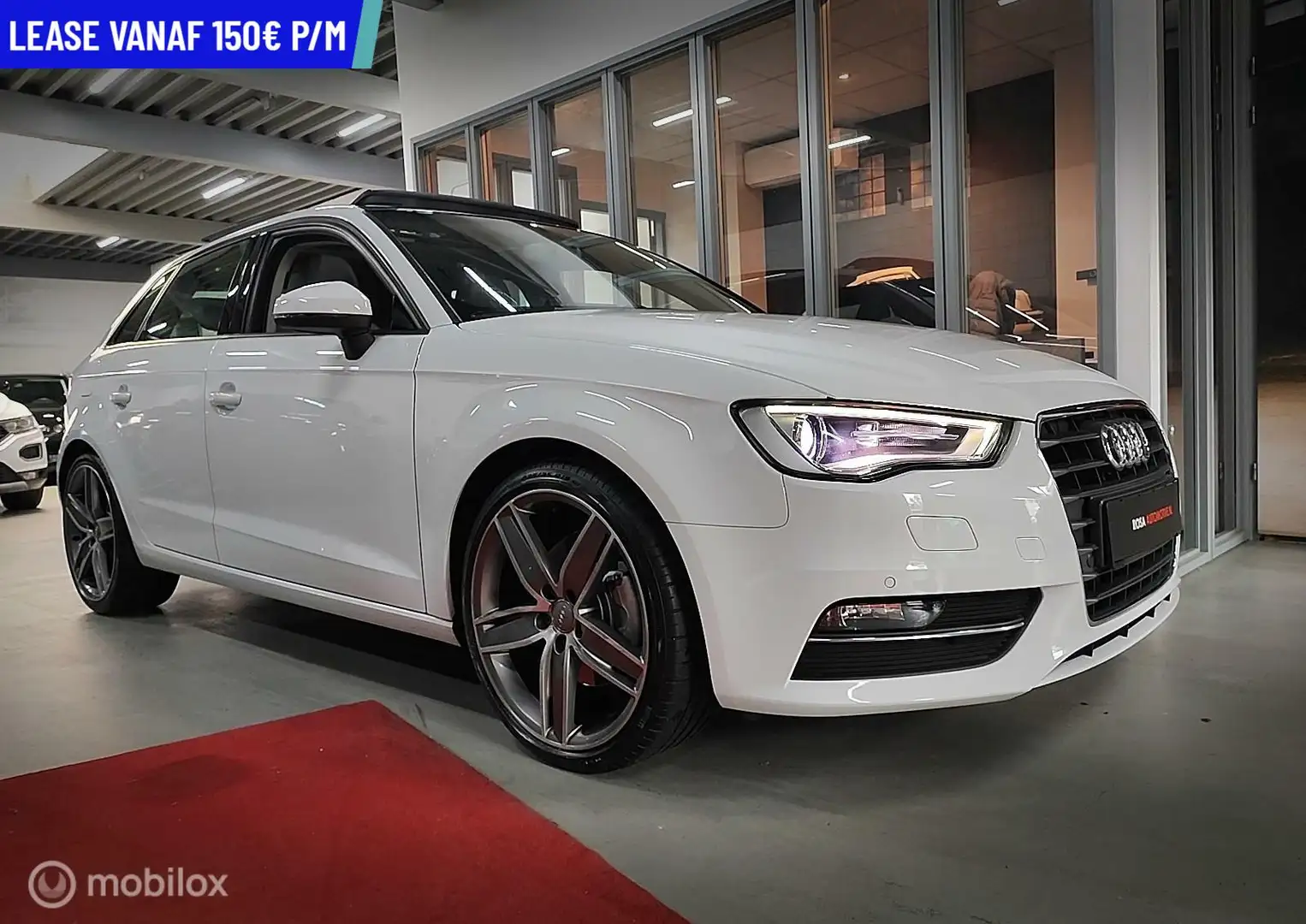 Audi A3 Sportback 1.8 TFSI S TRONIC S LINE NAVI LEER PDC Wit - 1