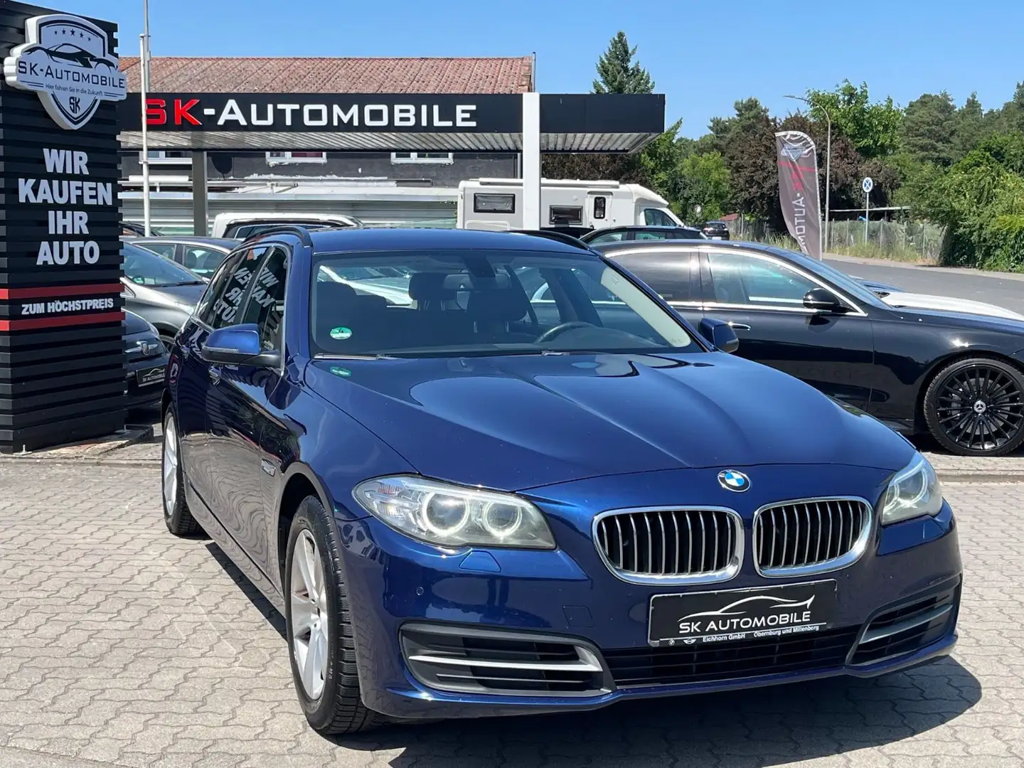 BMW 520 d NAVI-BiXENON-LEDER-ZIMT-SHZG-EL.SITZE Blau - 1