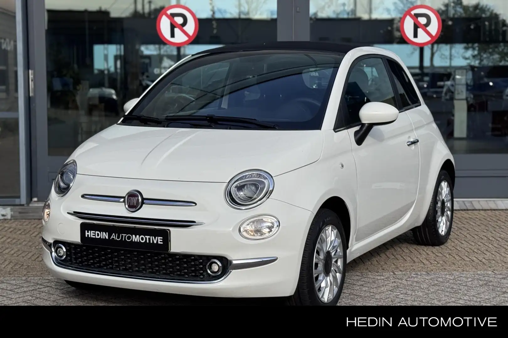 Fiat 500 1.0 Hybrid Dolcevita Cabriolet | Navigatie via App Wit - 1