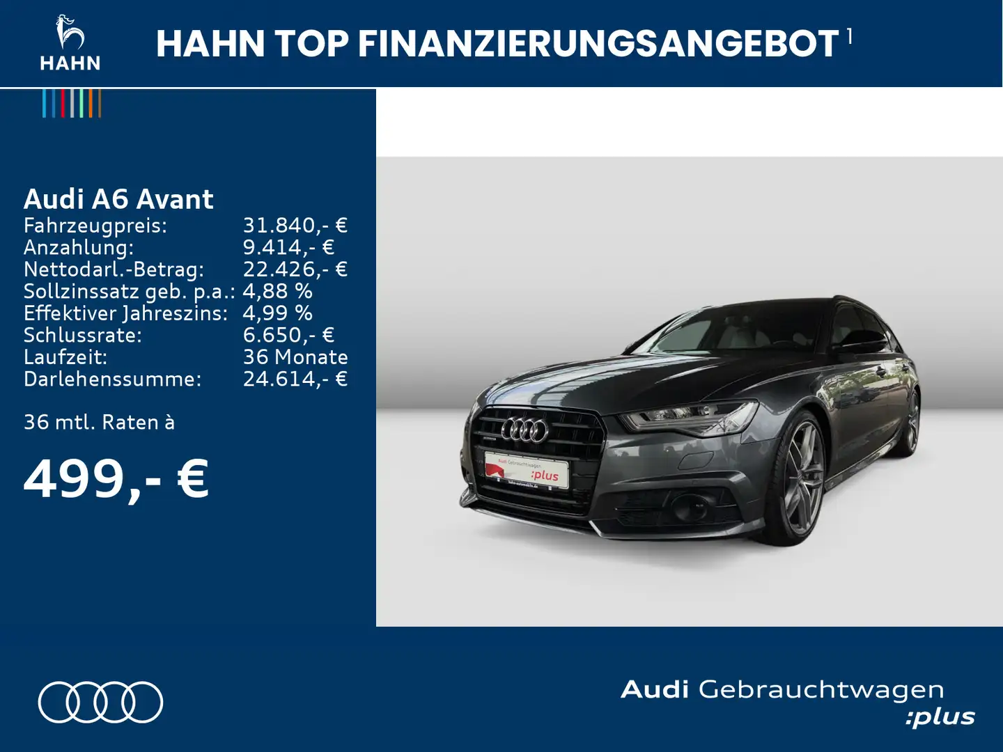 Audi A6 2.0TFSI qua S-Line S-Trc Pano Standh CA Gris - 2