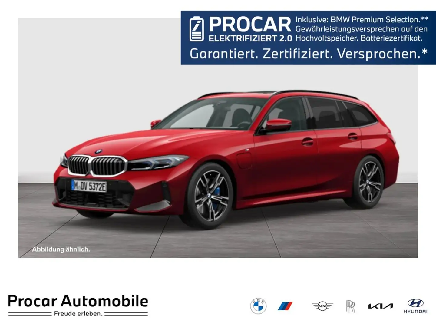 BMW 330 e xDrive M Sport DA Prof PA+ Pano HuD H/K 18" LMR Rot - 1