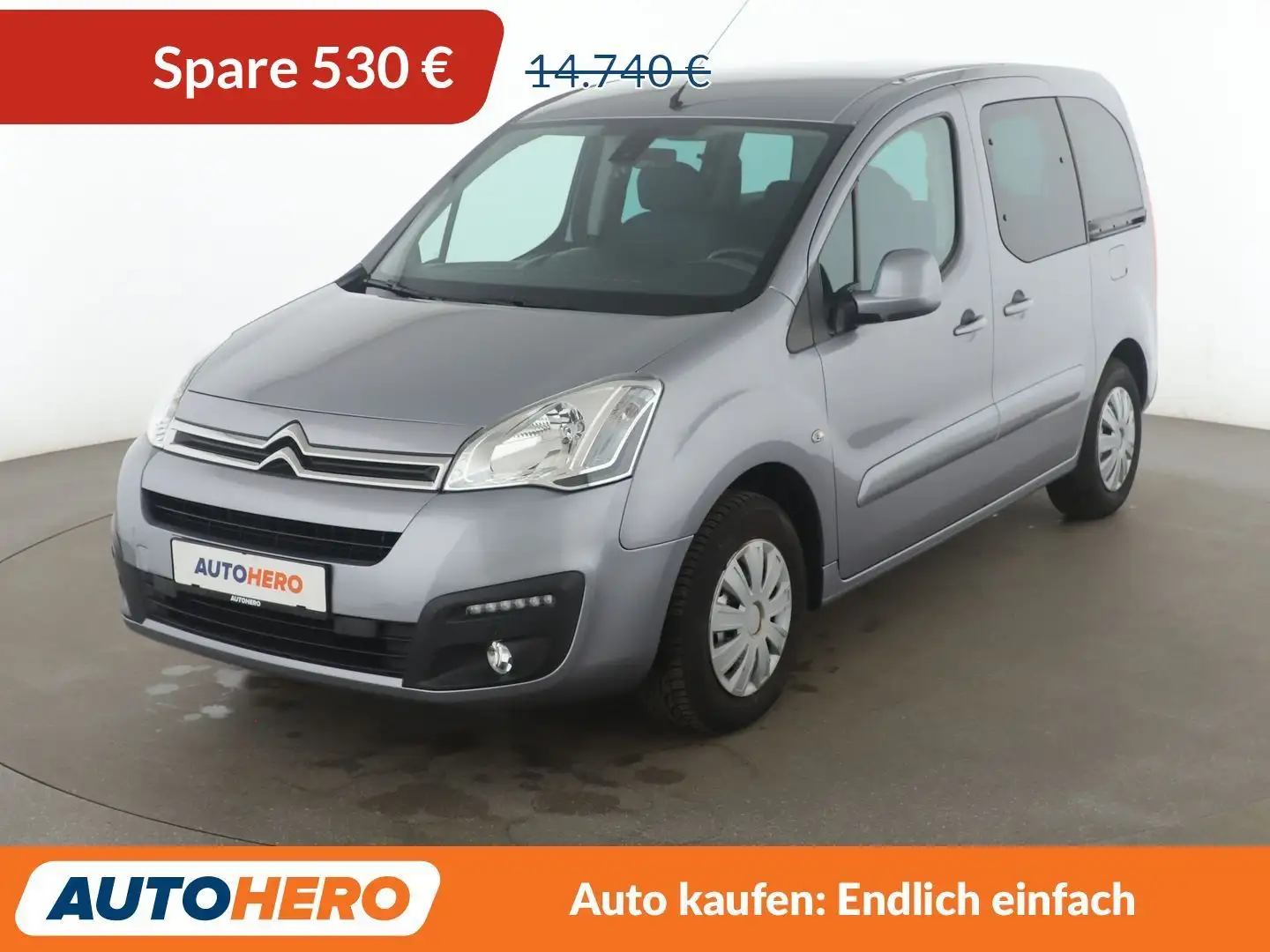 Citroen Berlingo 1.6 Blue-HDi Selection *TEMPO*PDC*KLIMA* Silber - 1