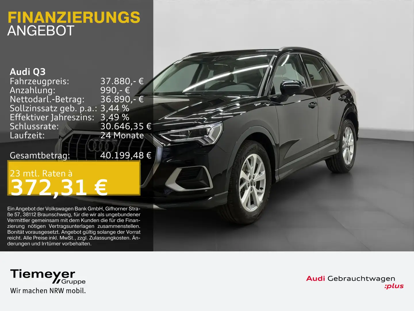 Audi Q3 35 TFSI ADVANCED LEDER LED AHK KAMERA Schwarz - 1