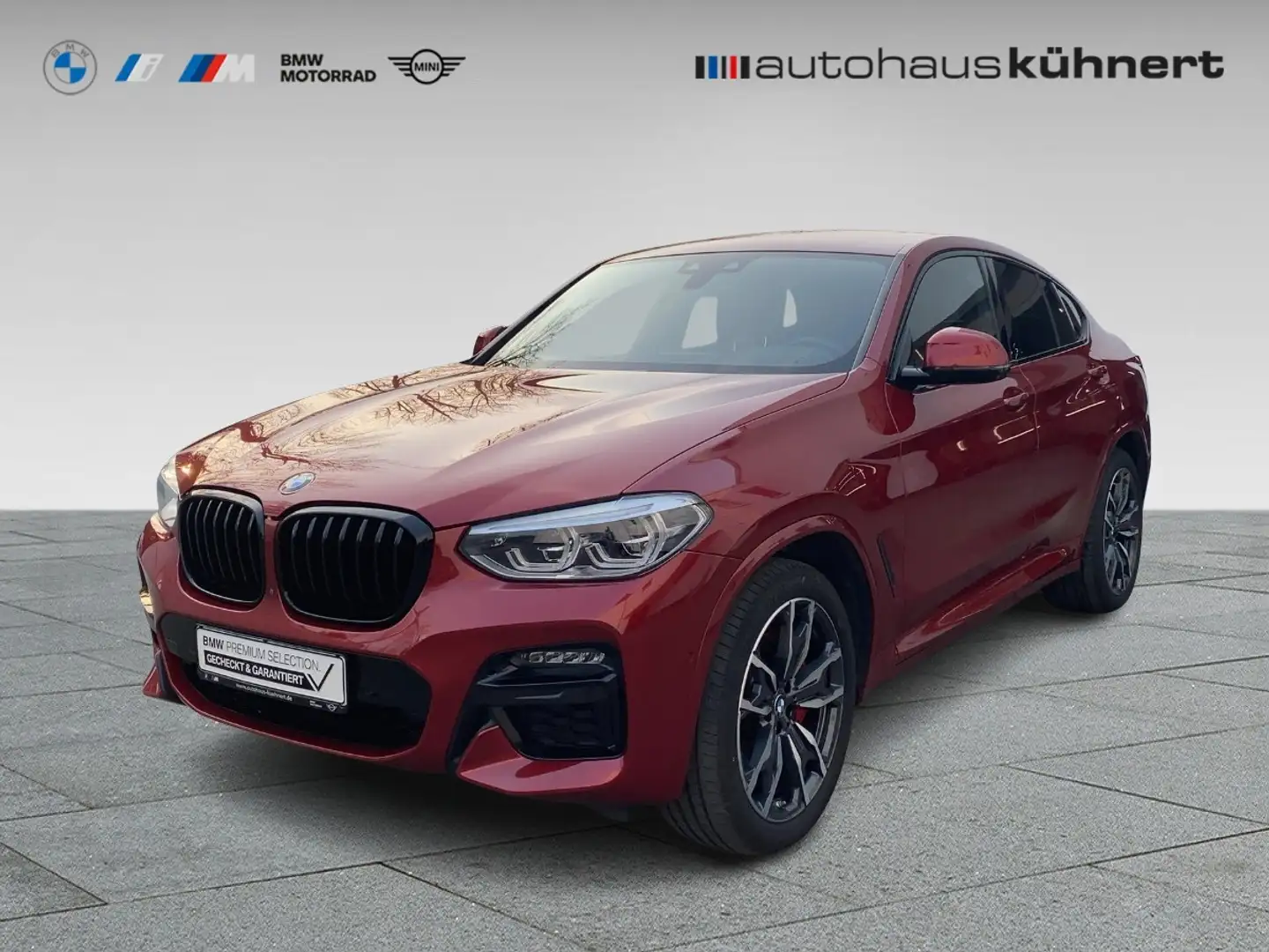 BMW X4 M 40d LED ///M-Sport SpurAss StHzg 360° AHK Красный - 1