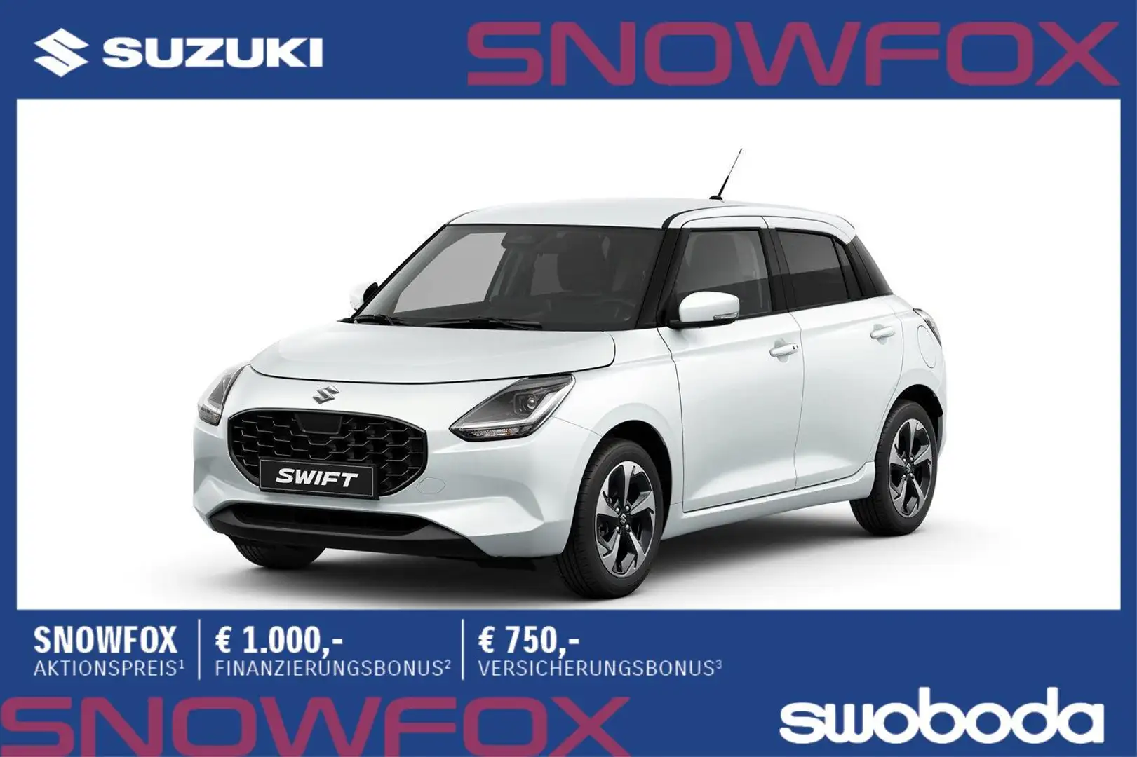 Suzuki Swift 1,2 Hybrid Shine CVT Blanc - 1