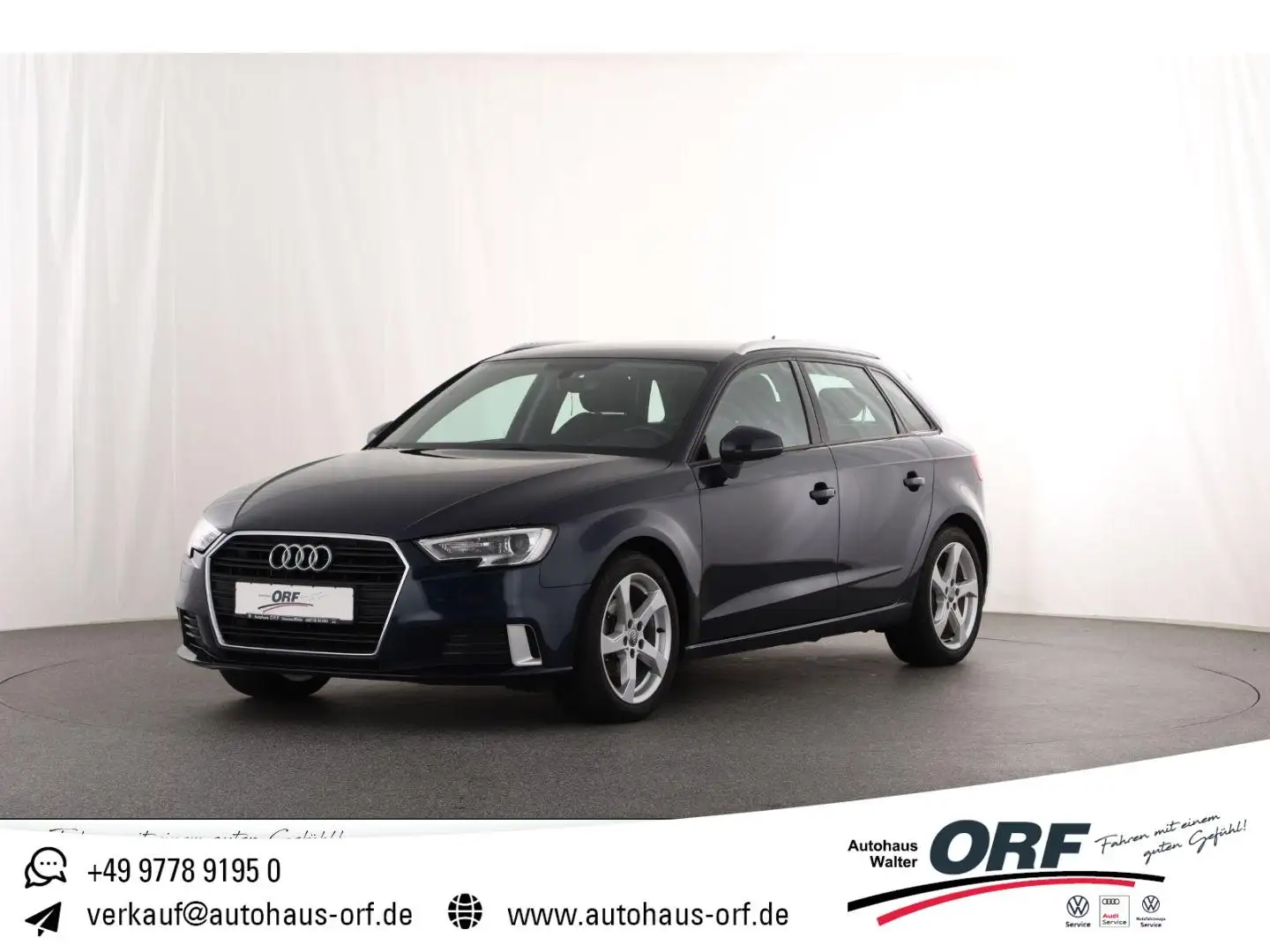 Audi A3 Sportback 1.0 TFSI sport AHK XENON TEMPOMAT NAVI Blau - 1