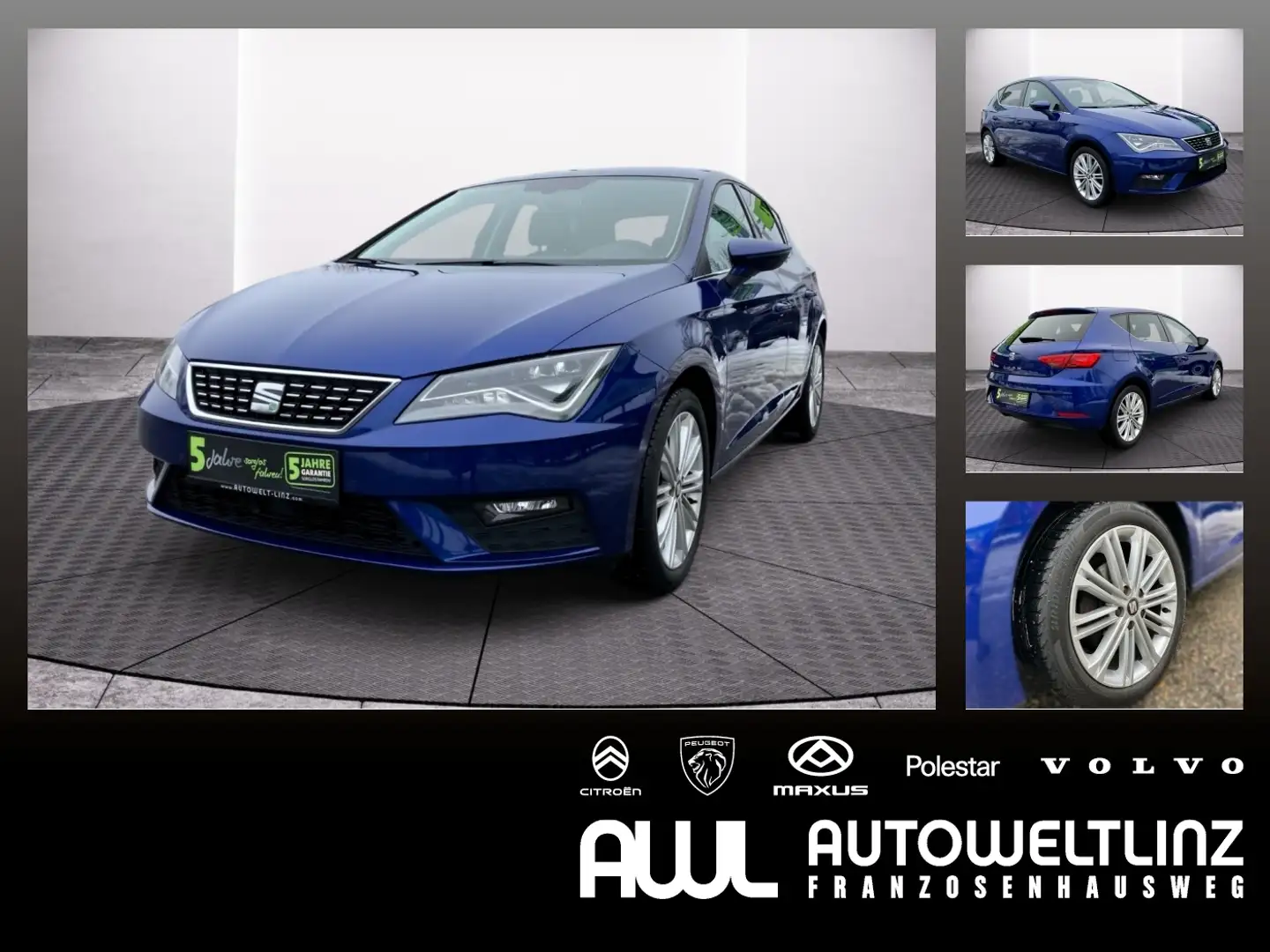 SEAT Leon Xcellence 16 TDI ACC+LED+PDC Blau - 1