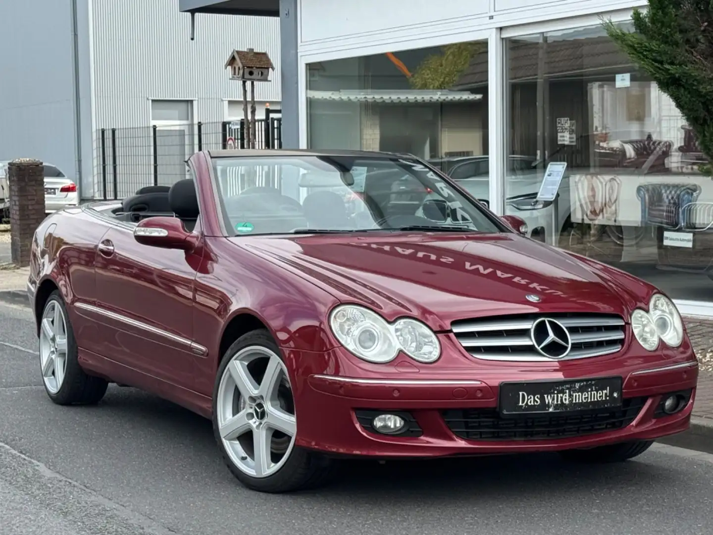 Mercedes-Benz CLK 320 CDI Cabrio Aut. *1.Hand*Scheckheft*Navi Červená - 2