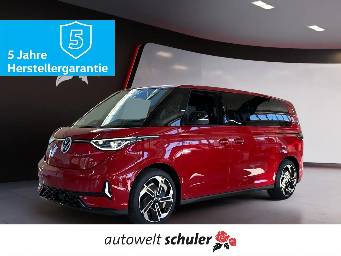Volkswagen ID. Buzz GTX 4motion Lang 7-Sitzer AHK Rojo - 1