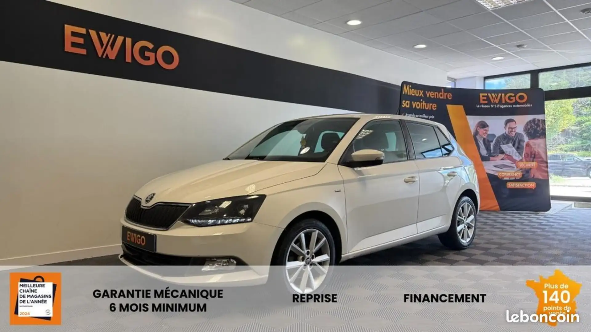Skoda Fabia 1.0 TSI 95 CLEVER Blanc - 1