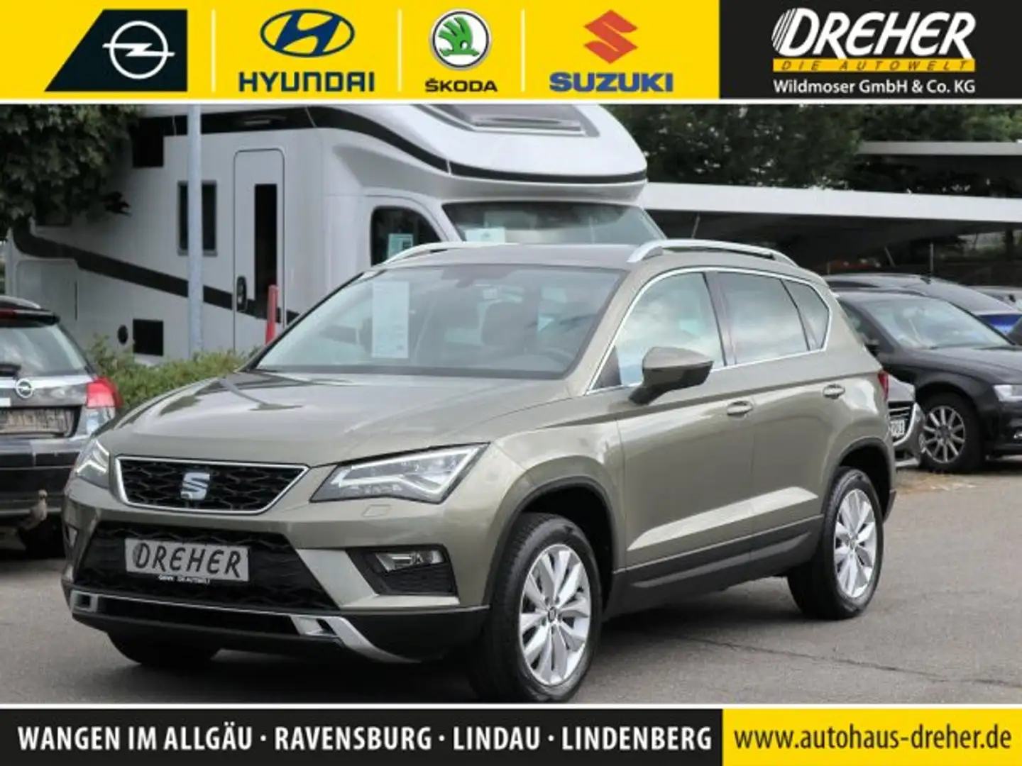 SEAT Ateca Ateca 1.4 TSI Style Navi/Klima/LED/Sitzhzg./BC NSW Grün - 1