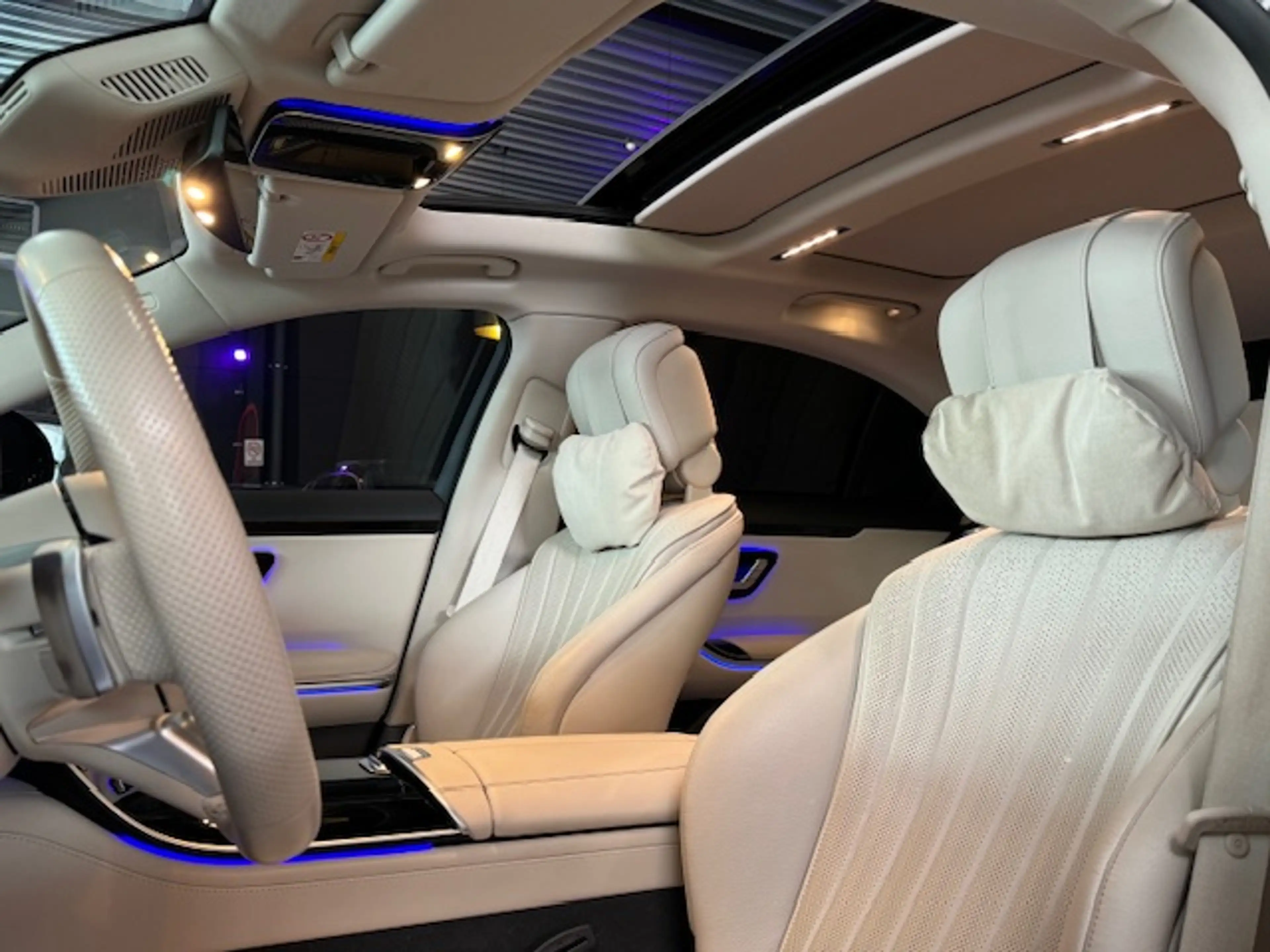 Mercedes-Benz S 450 e MHE - FULL OPTION - CUIR BLANC - JANTES 21P — photo 15