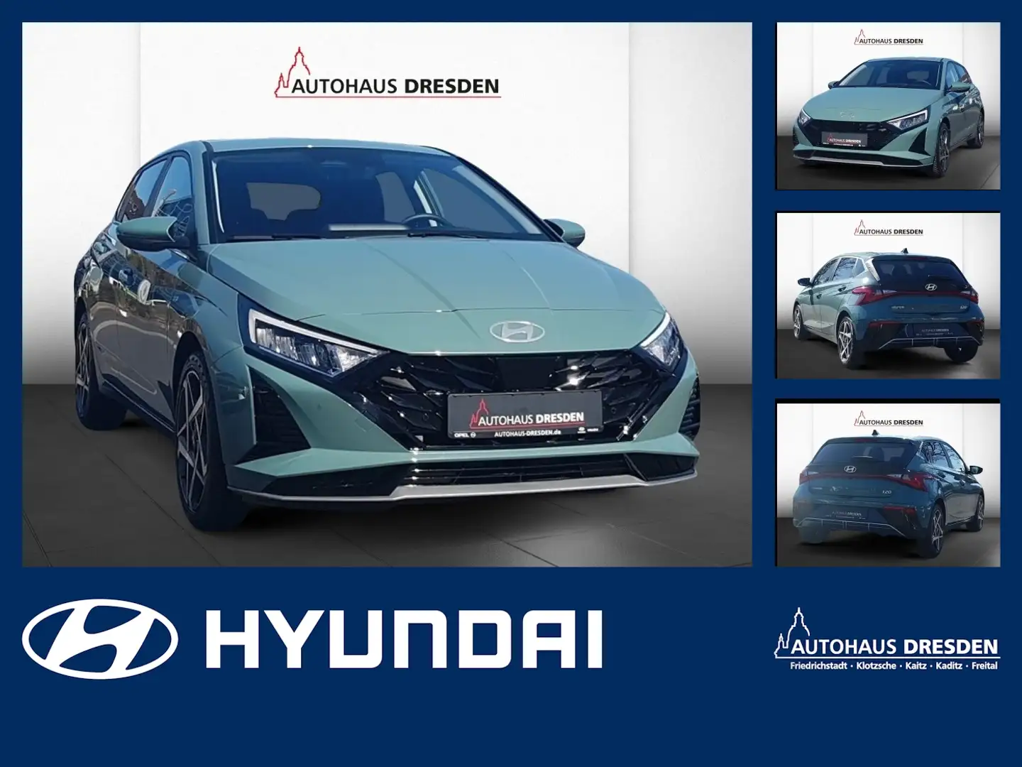 Hyundai i20 1.0 T-GDI Prime *LED*BOSE*NAVI*KAM* Grün - 1